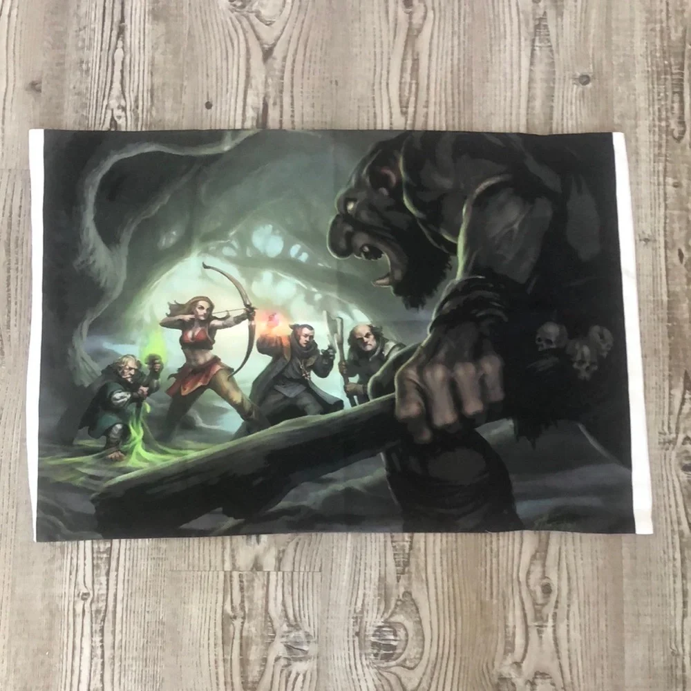 Dungeon and Dragons Game Green Monster Bedding Standard Pillowcase